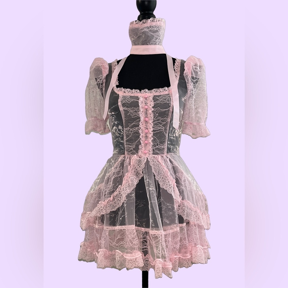 CURRENT MOOD / DOLLS KILL Pretty Imperfect Light Pink Mini Dress